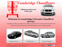 Tablet Screenshot of cambridgechauffeurs.co.uk